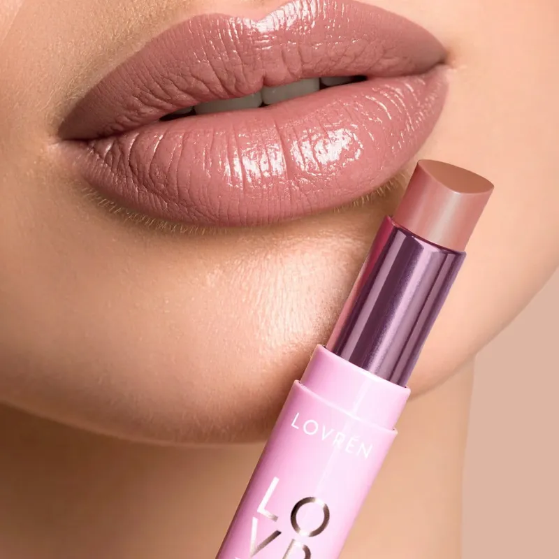 Lovrén balsam ochronny w formie szminki z wit E, masłem shea i masłem kakaowym LB Nude, 4,5 g