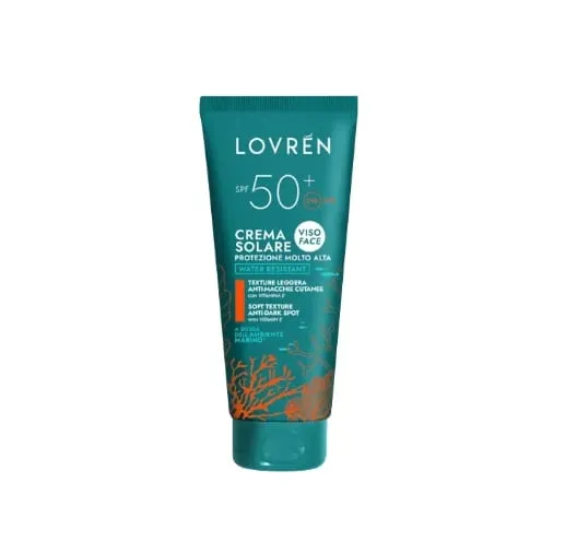 Lovrén Solaire krem przeciwsłoneczny do twarzy SPF50 z witaminą E, koenzymem Q10, pantenolem i skrobią ryzową, bardzo wysoka ochrona 100 ml
