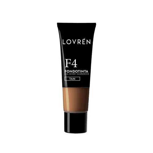 Lovrén podkład w kremie z kwasem hialuronowym i olejem migdałowym F4 Foundation ciemny beż, 25 ml