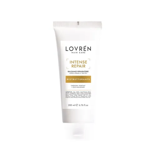 Lovrén odżywka regenerująca z keratyną roślinną i olejem macadamia INTENSE REPAIR, 200 ml