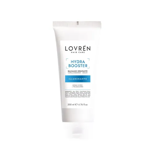 Lovrén odżywka nawilżająca z fermentowaną wodą ryżową oraz mieszanką polisacharydów i kwasu hialuronowego HYDRA BOOSTER, 200 ml