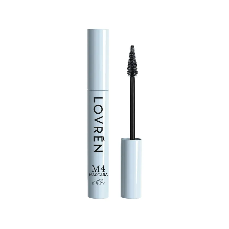 Lovrén ochronny tusz do rzęs z parafiną efekt sztucznych rzęs Mascara M4 Black Infinity, 10 ml