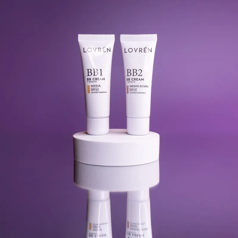 Lovrén przeciwstarzeniowy krem BB SPV 15 z kwasem hialuronowym i retinolem BB1 Cream jasny beż, 25 ml