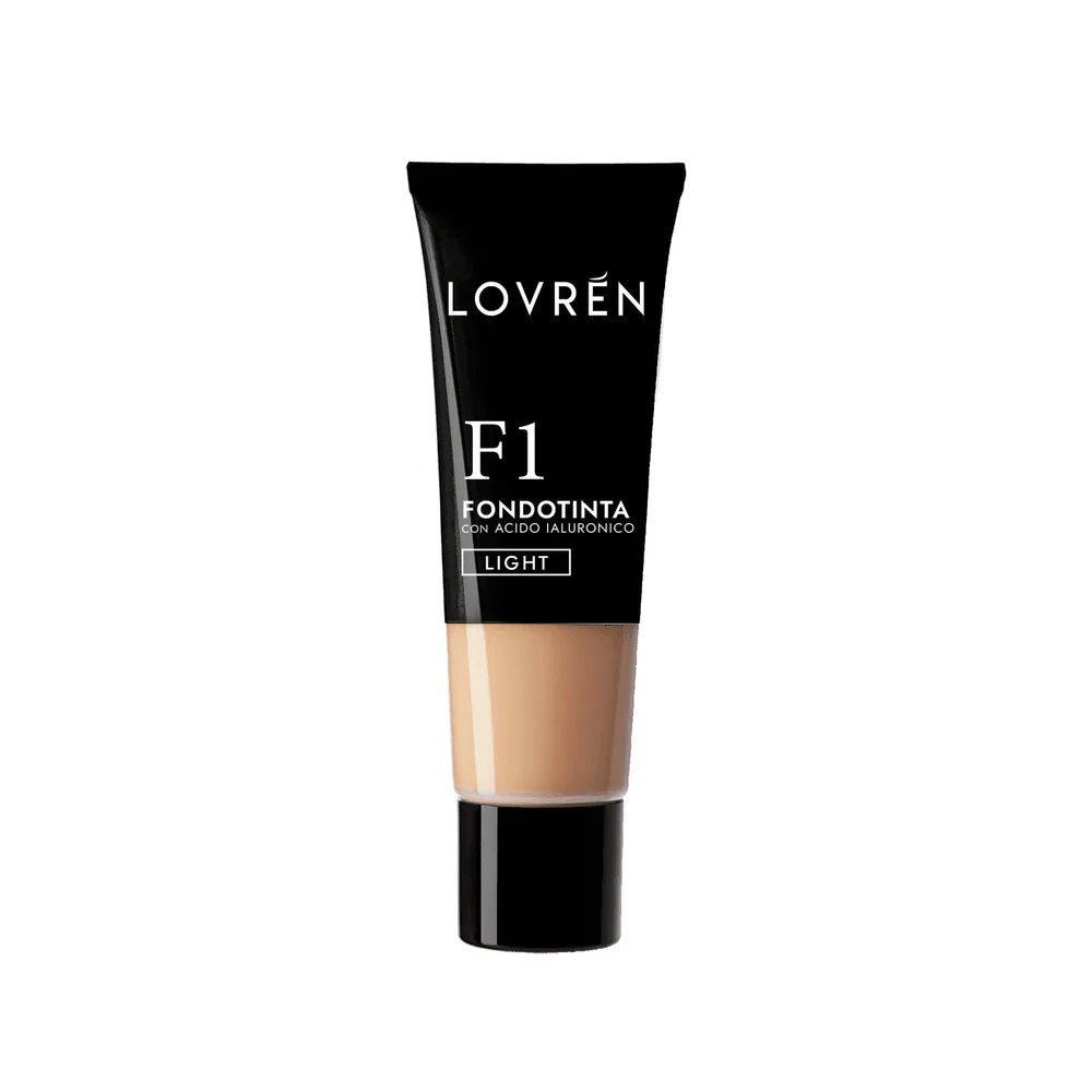 Lovrén podkład w kremie z kwasem hialuronowym i olejem migdałowym F1 Foundation jasny beż, 25 ml