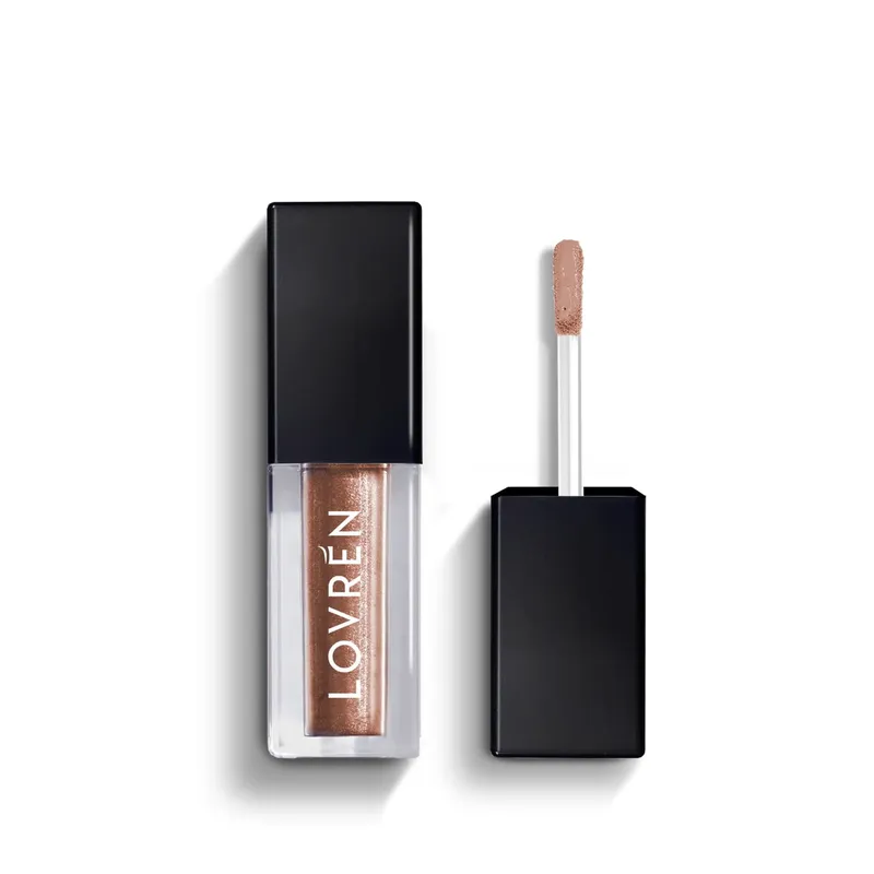 Lovrén cień do powiek w płynie, długotrwały efekt kolor OML2  Shiny Bronze, 3 ml