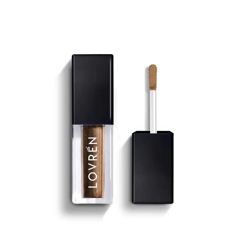 Lovrén cień do powiek w płynie, długotrwały efekt kolor OML3 Satin Grey, 3 ml