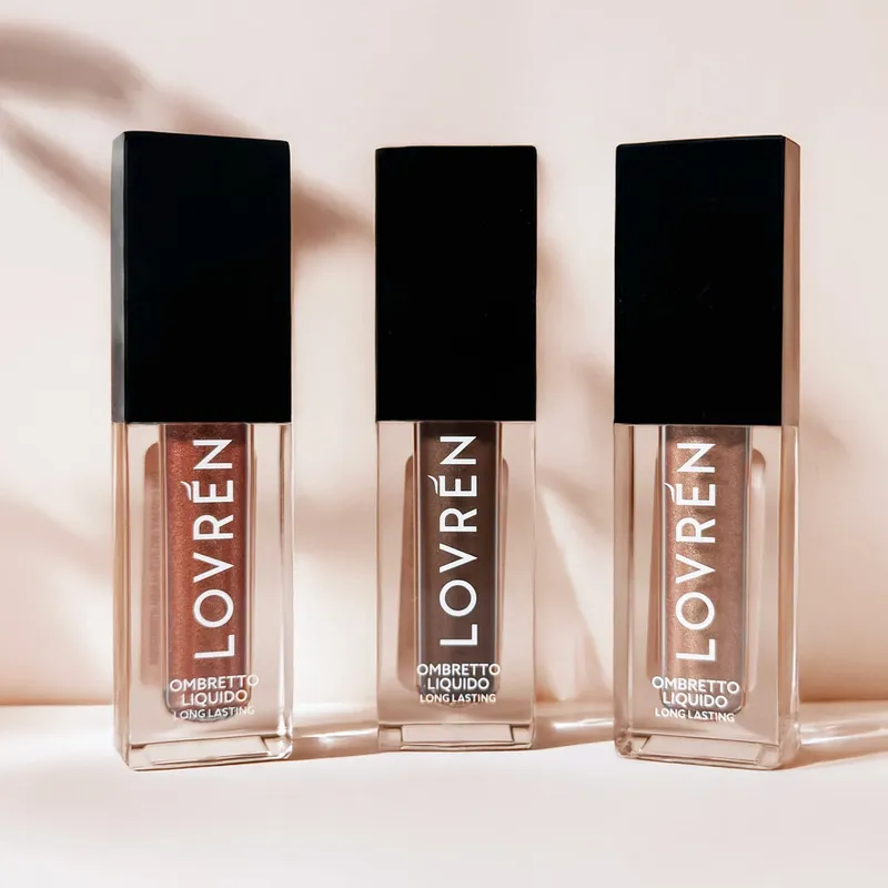 Lovrén cień do powiek w płynie, długotrwały efekt kolor OML3 Satin Grey, 3 ml