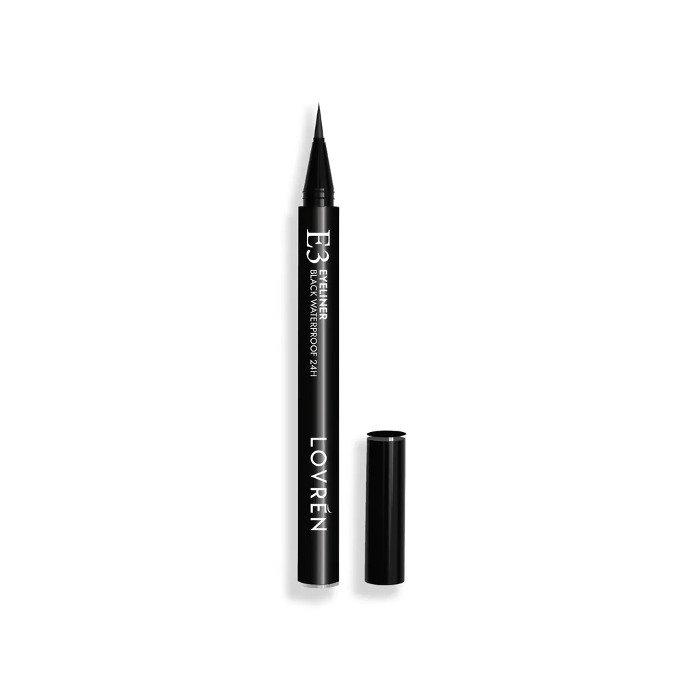 Lovrén eyeliner stymulujacy wzrost rzęs 24h wodoodporny E3 czarny, 0,5 ml