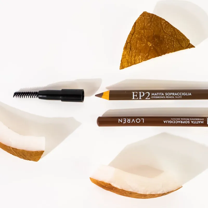 Lovrén odżywcza kredka do brwi z organicznym olejem kokosowym i naturalnymi woskami, EP1 Brown, 1,1 g