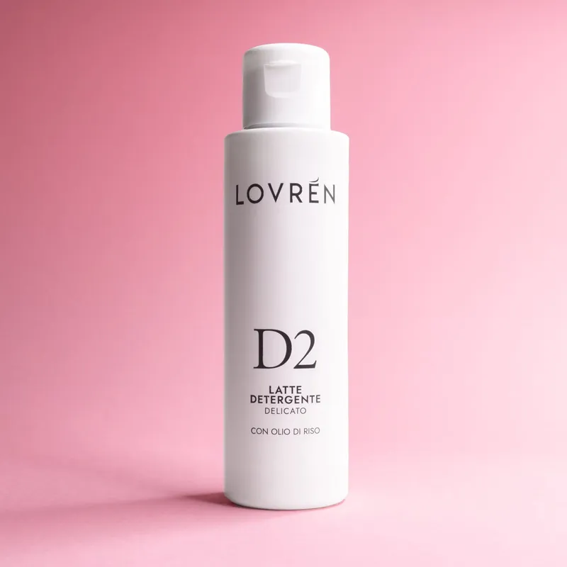 Lovrén D2 mleczko oczyszczające  do skóry wrażliwej z olejem ryżowym i ekstraktem z rumianky, 100 ml