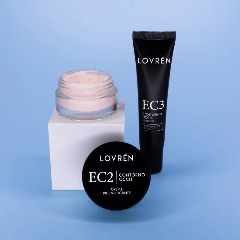 Lovrén odżywczy krem pielęgnacyjny pod oczy z hydrolizowanymi proteinami ryżu,kofeiną i alantoiną EC2, 15 ml