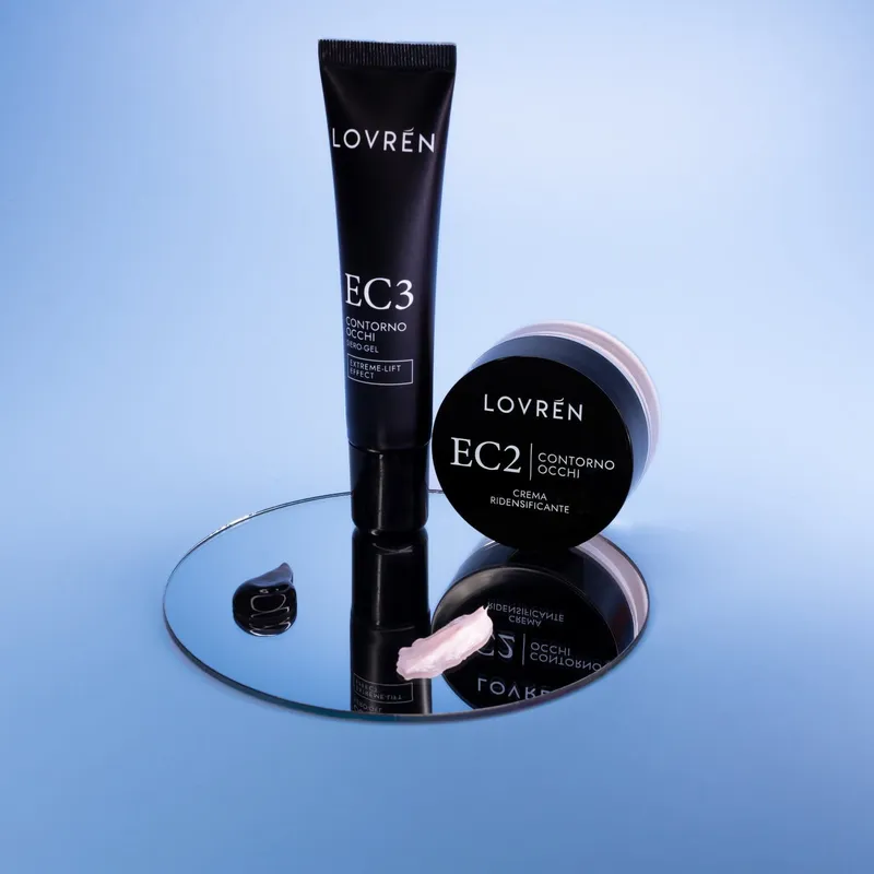 Lovrén regenerujące serum do wrażliwych okolic oczu z peptydami, ekstarktem z oczaru wirginijskiego i wąkroty azjatyckiej EC3, 15 ml