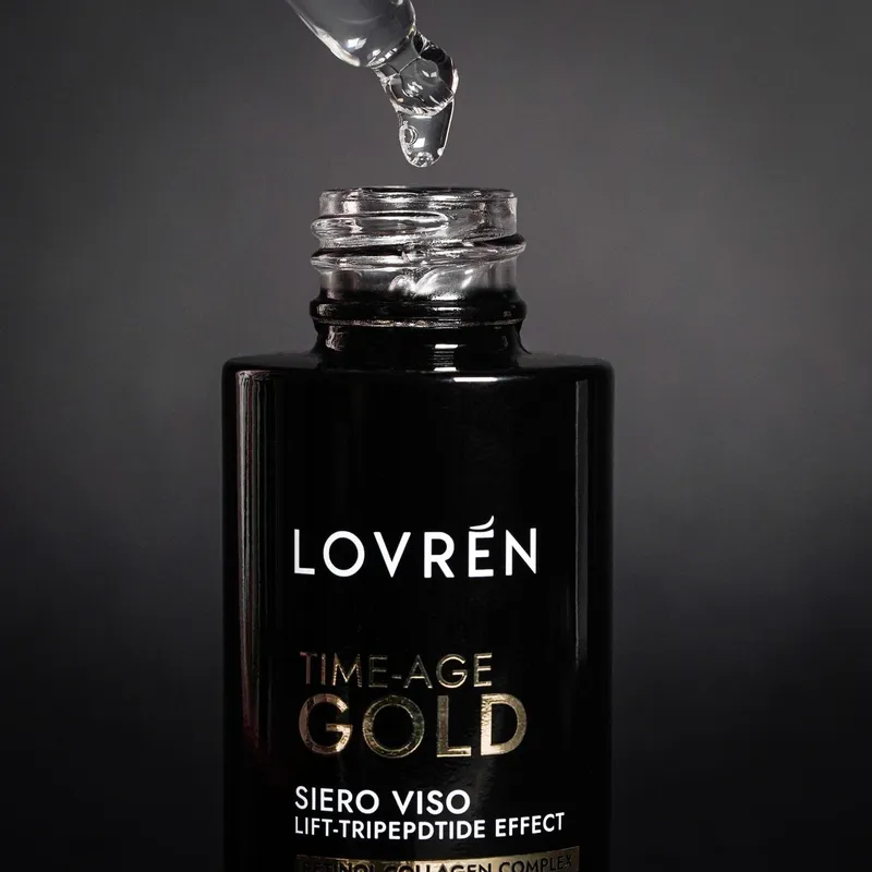 Lovrén innowacyjne serum o działaniu przeciwstarzeniowym z  tripeptydem- 28, niacynamidami i vit C, 30 ml