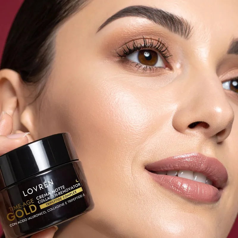 Lovrén aktywny, odżywczy i regenreujący krem na noc dla cery dojrzałej z niacynamidami i tripeptydami, redukcja zmarszczek i ciemnych plam, 30 ml