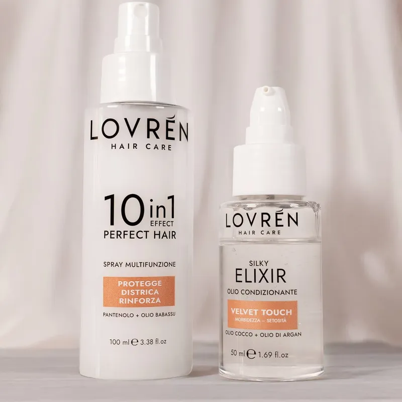 Lovrén odżywcze serum do odbudowy włókien włosa z ekstraktem kasztanowca i olejem babassu, bez spłukiwania 10 in 1 Perfect One, 100 ML