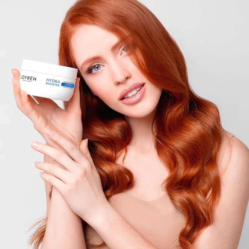 Lovrén maska do włosów głęboko nawilżająca z fermentowaną wodą ryżową oraz mieszanką polisacharydów i kwasu hialuronowego HYDRA BOOSTER, 250 ml