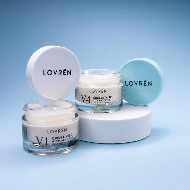 Lovrén głęboko nawilżający i odżywczy krem do twarzy z niskomolekularnym kwasem hialuronowym, wit E i ekstraktem z aloesu i róży damasceńskiej V1, 30 ml