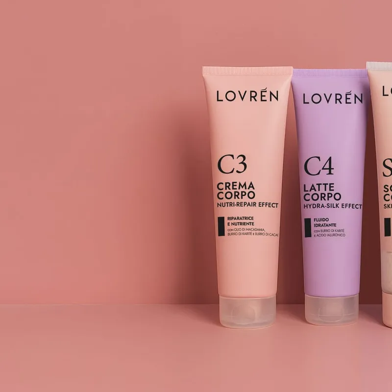 Lovrén odżywcze i wygładzające mleczko do ciała z olejami roślinnymi i kwasem hialuronowym, C4, 150 ml