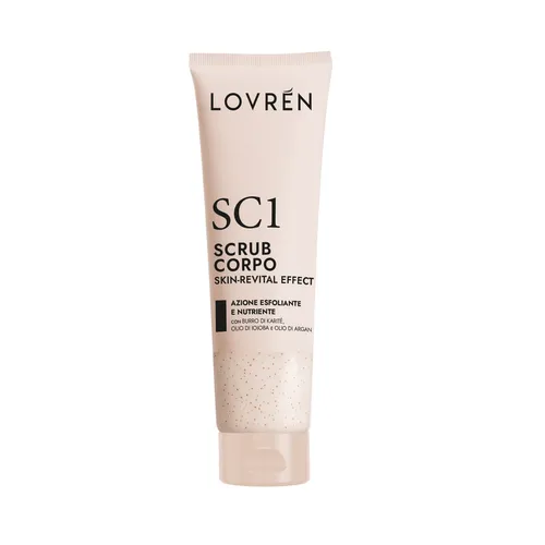 Lovrén Peeling do ciała z kryształami kwarcu i proszkiem migdałowym, SC1, 150 ml