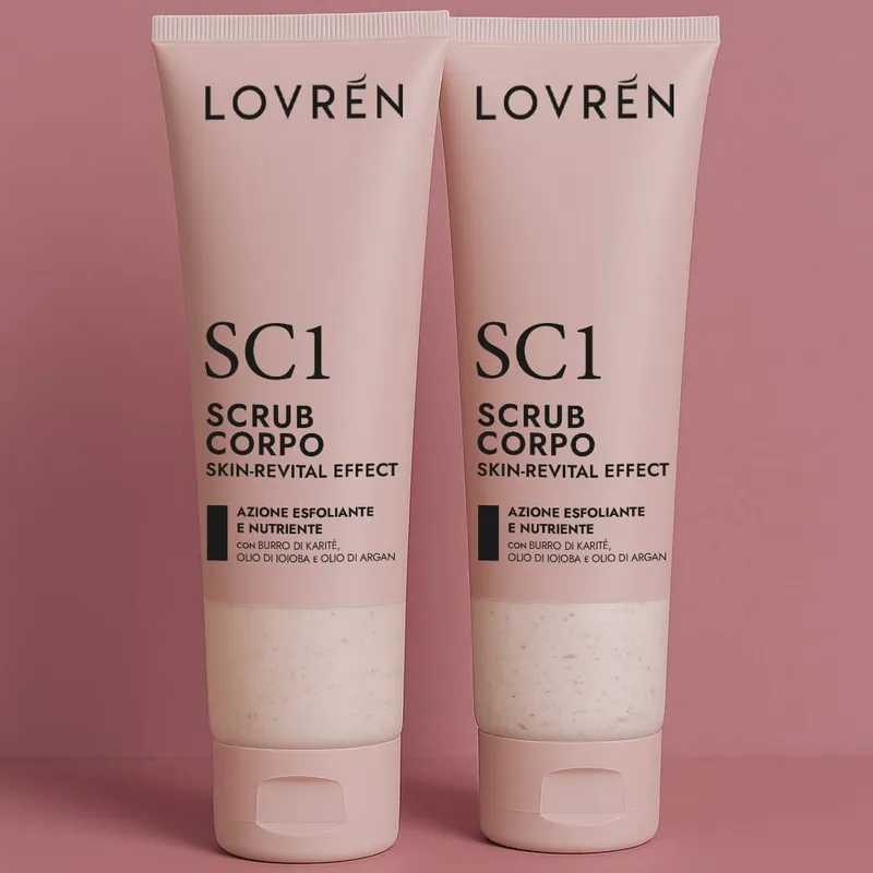 Lovrén Peeling do ciała z kryształami kwarcu i proszkiem migdałowym, SC1, 150 ml