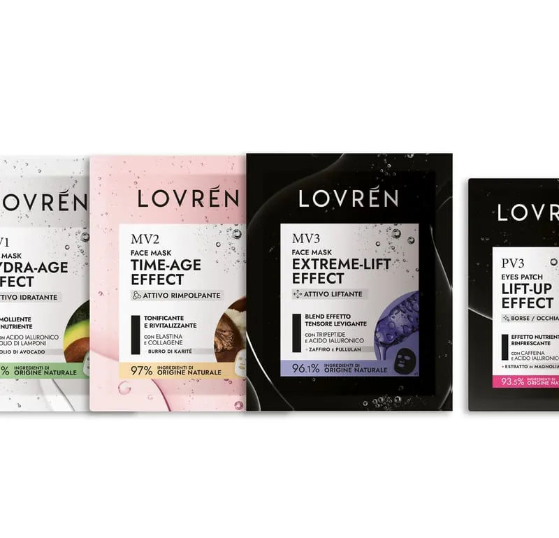 Lovrén Płatki pod oczy, ekstra lifting i promienna skóra pod oczami, z kwasem hialuronowym, kofeiną i ekstraktem z magnolii 2 szt, 2,4 g